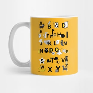 ABC Yellow Mug